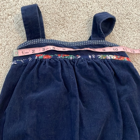 Girls’ VTG navy corduroy jumper dress - Picture 8 of 9